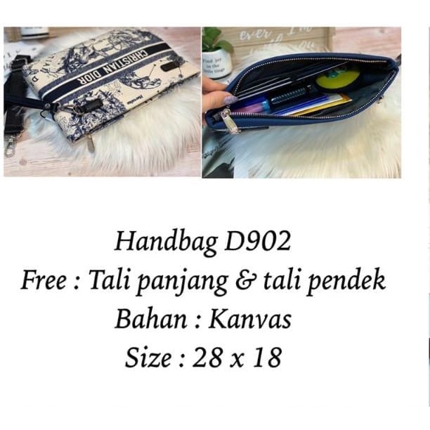 HANDBAG D902 IMPORT UK.28*18CM FREE TALI PANJANG DAN TALI PENDEK