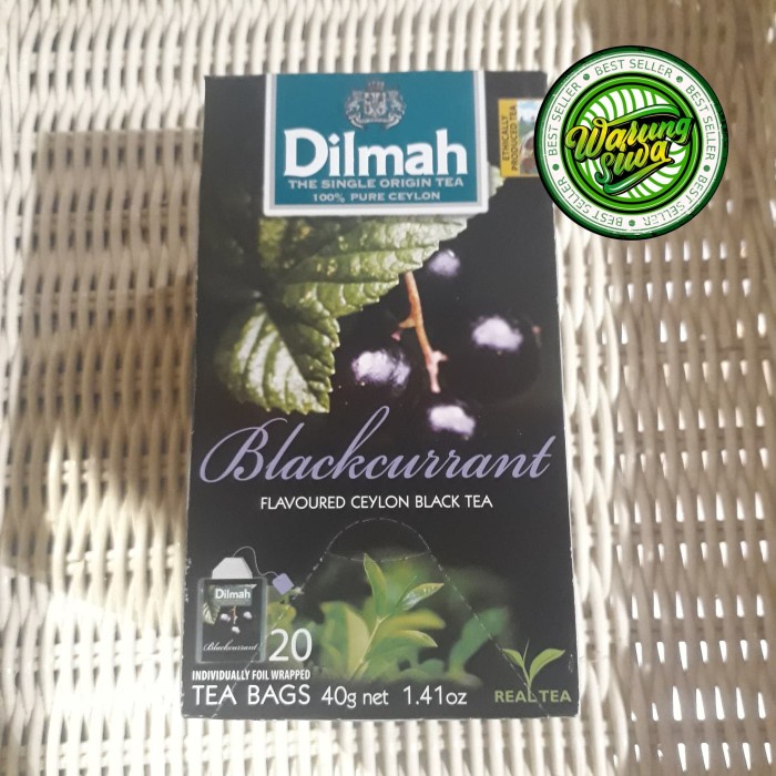 

Dilmah Envelope blackcurrant tea 20's box
