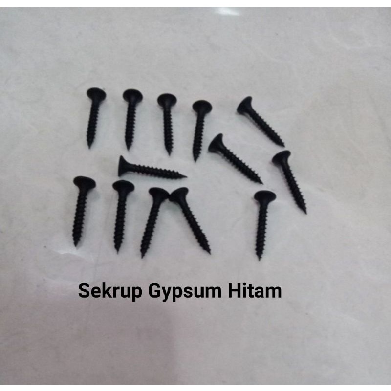 SEKRUP GYPSUM HITAM / DRYWALL HITAM / SKRUP HITAM / SEKRUP BAJA HITAM 2,5CM, 3CM, 3,5CM, 5CM (HARGA 