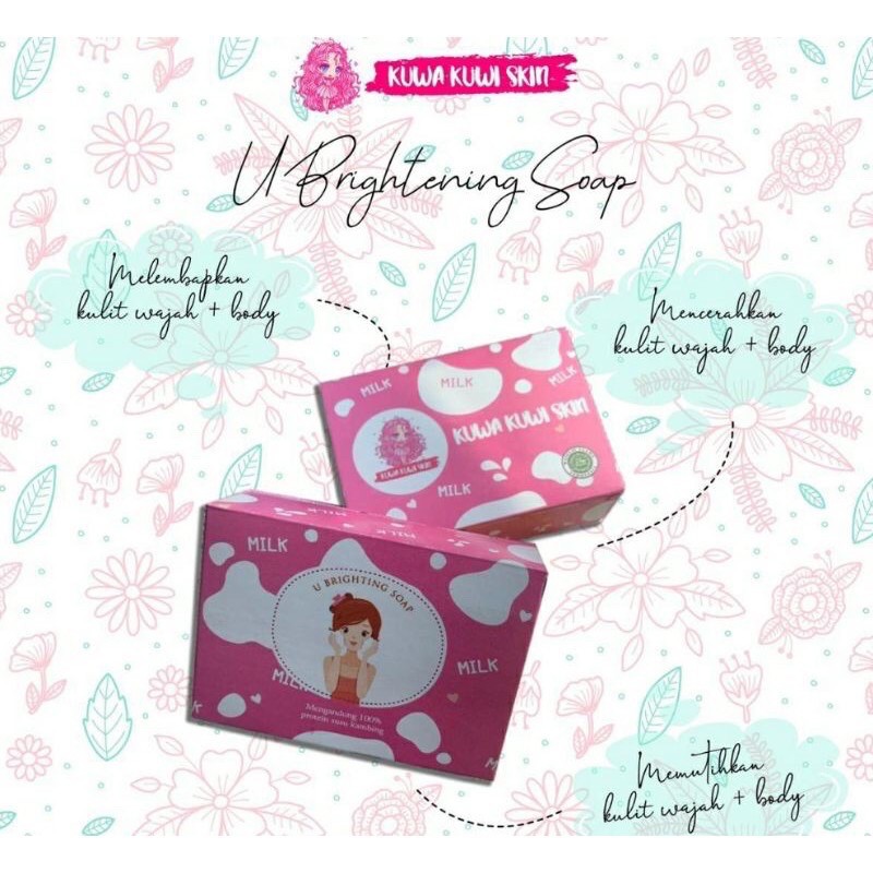 U Brightening Soap (sabun susu) by Kuwa Kuwi Skin
