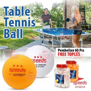 SPEEDS Bola Ping Pong PingPong Tenis Meja Bintang 3 isi 1 pcs Original Import 032-8