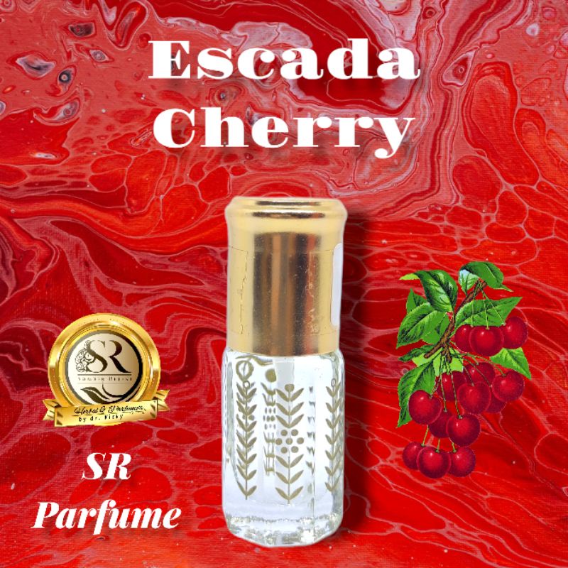 Parfum Searah Es*cada Cher*ry by SR Parfume Kemasan Tola Printing Padi/Batik Stik Oles/Roll On Ukuran 3 , 6 dan 12 ml Murni Tidak Mengandung Campuran Apapun