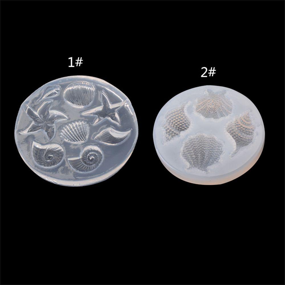 R-flower Shell Shape DIY Art Handmade UV Epoxy Resin Casting Cetakan Membuat Alat Keong Multi faceted