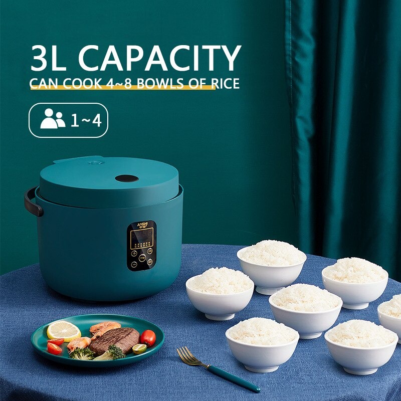 JIASHI Rice Cooker Mini Multi-Function Cooker 1.2L - JSD-888 - Green