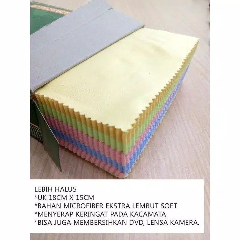 Lap Microfiber/ Kain pembersih kacamata / Hp/ Kamera/ Laptop bahan halus