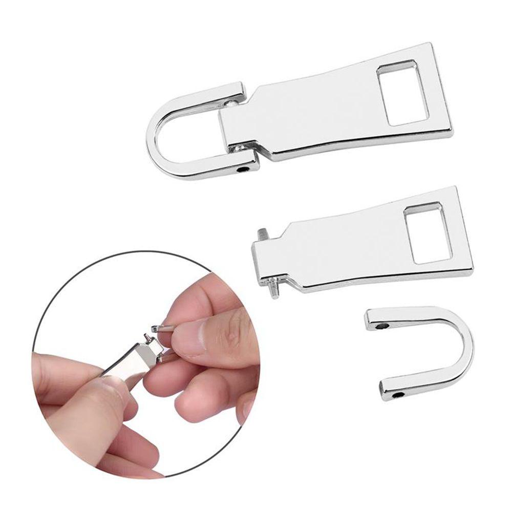 NEEDWAY Zipper Pullers 1Pc Aksesoris Jahit DIY Bahan Metal Untuk Ransel Coat Tab Zipper Sliders