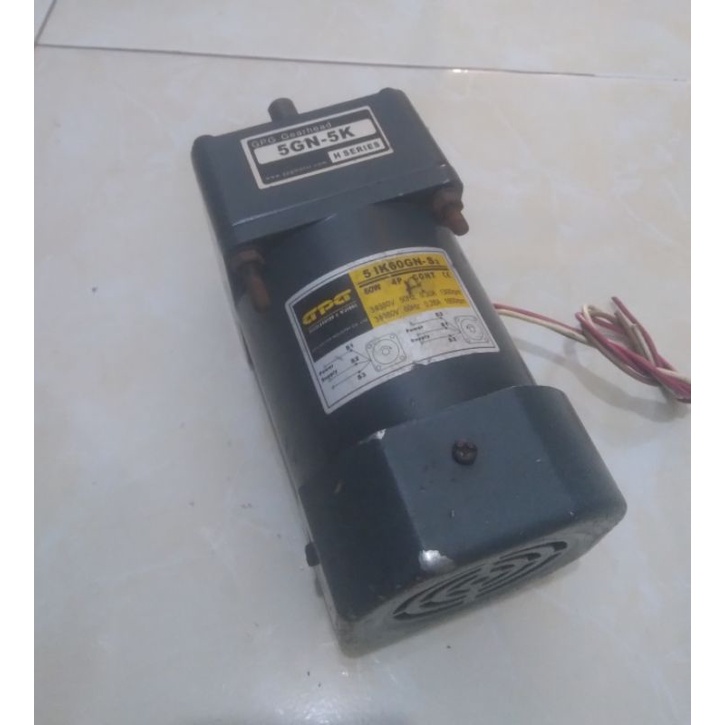 Ac Motor Gearbox 220V Ratio 1:5 Autput 160Rpm