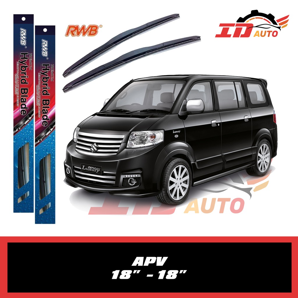 WIPER APV SET UKURAN 18 DAN 18 MERK RWB