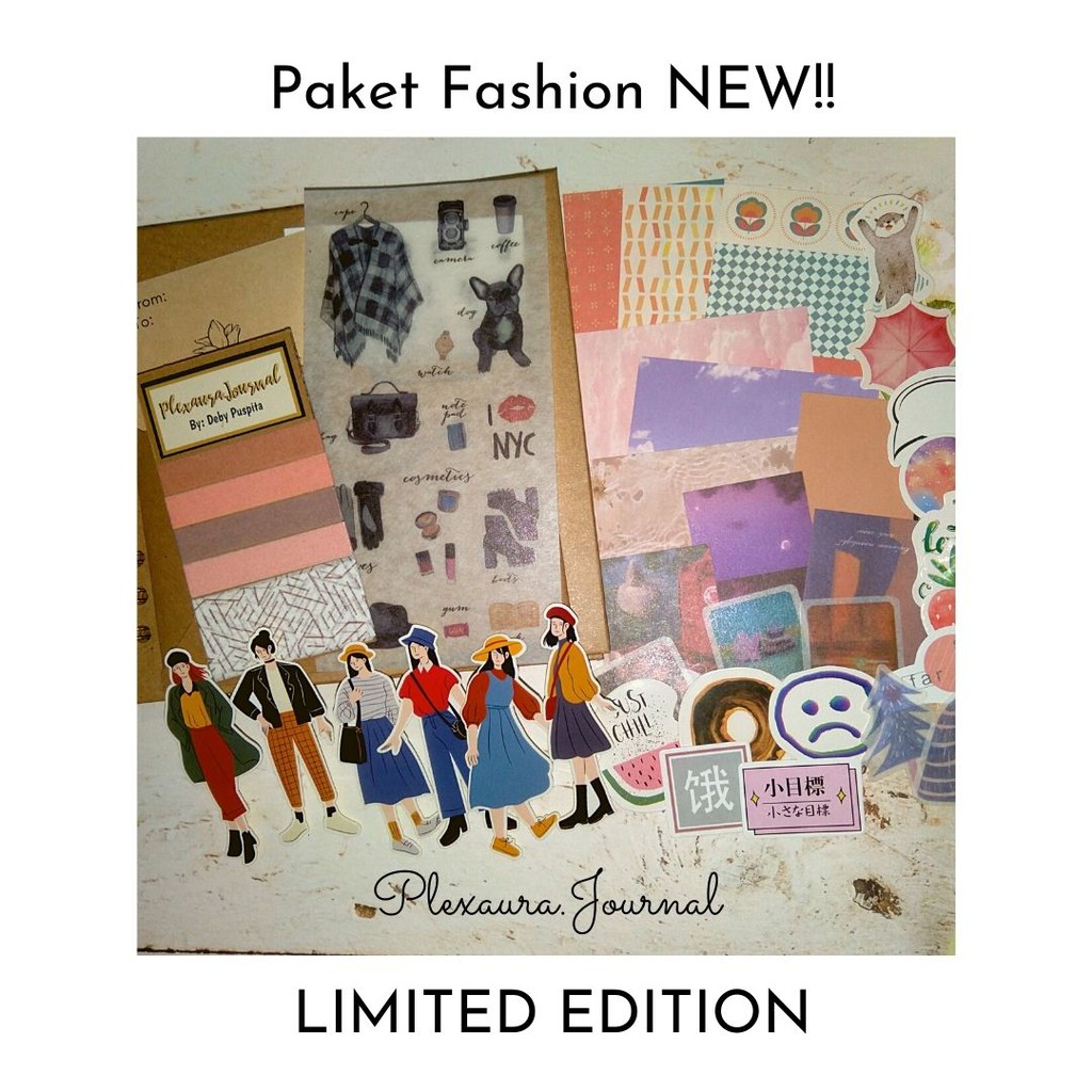 

Paket album scrapbook Aesthetic “ Fashion” LIMITED EDITION gift box Plexaura.Journal