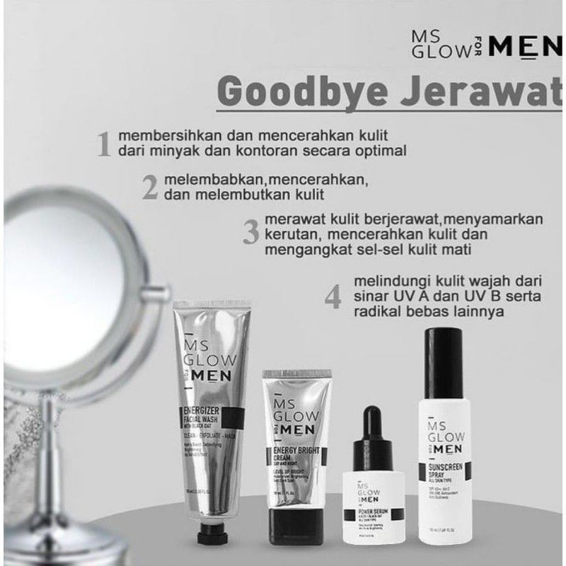 MS GLOW FOR MEN ORIGINAL COMPLETE | MS GLOW MEN BASIC