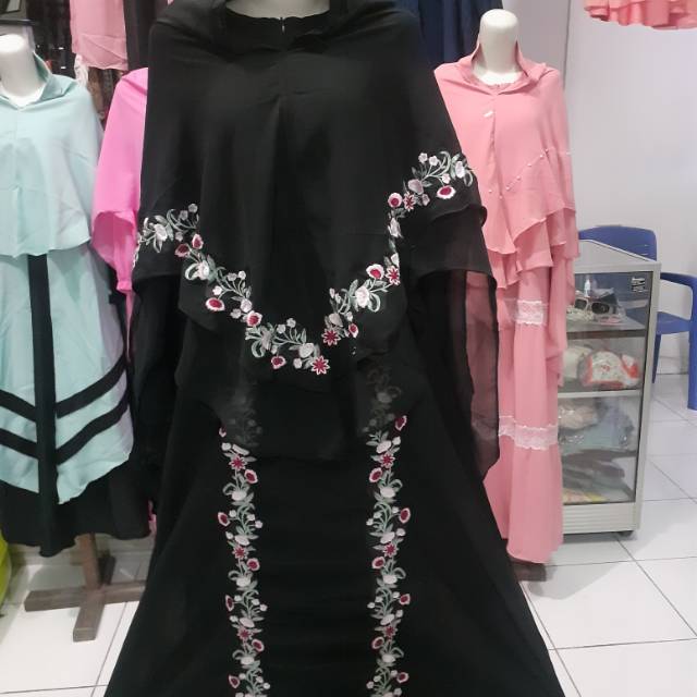 Gamis ceruty bordir