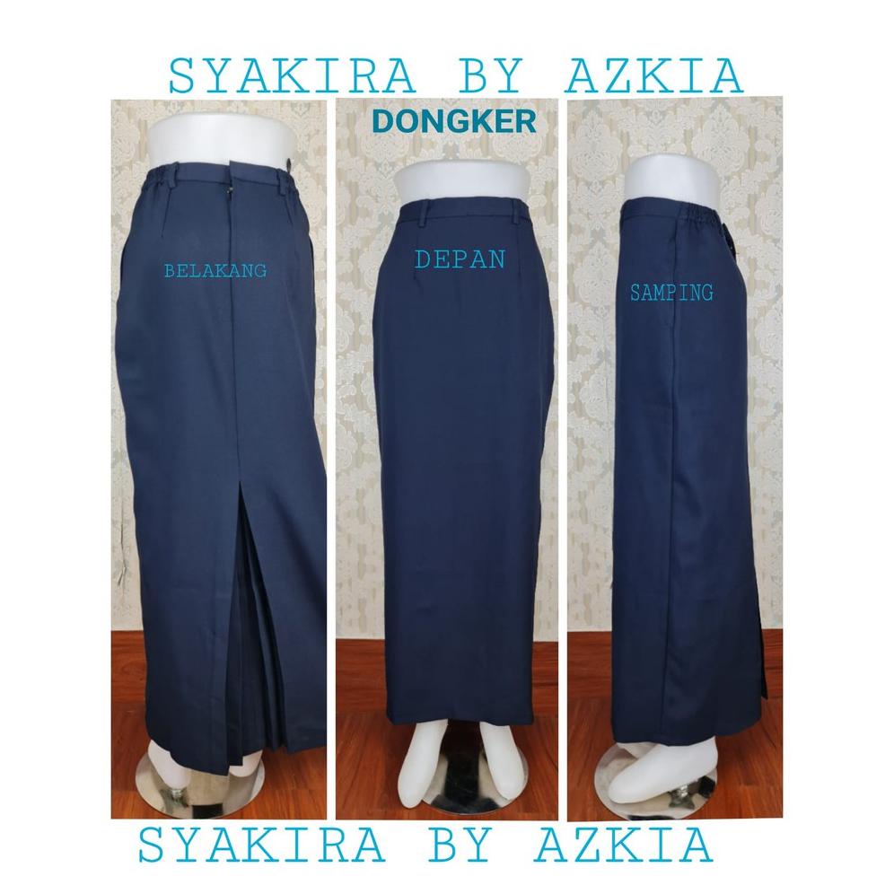 Rok Span Syakira Warna Cokelat Tua, Hitam, Putih, Dongker, Maroon-Rok Kerja-Rok Kantor-Rok Panjang-R
