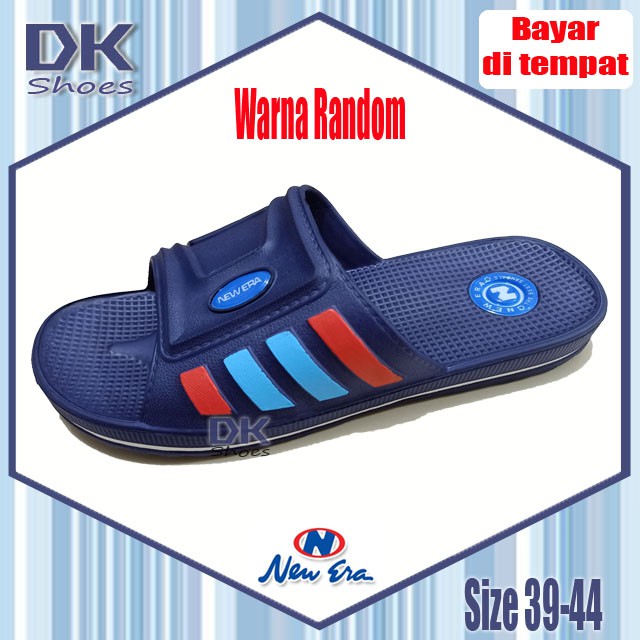 New Era Sandal Selop Kokop Pria 39-44 Jumbo / Sandal Laki Murah / Sandal PVC / Sandal Kokop Anti Air