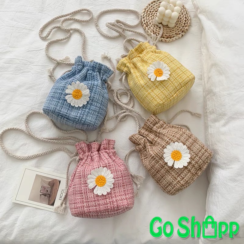 Tas Selempang Wanita Mini Krisan Import - Tas Serut Wanita Fashion Korea Kekinian - Tas Hp Wanita Import - Tas Slempang Wanita Terbaru - Tas Cewek - Tas Murah Wanita [T08]