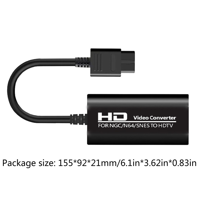 Kabel Adapter Konversi btsg N64 to Converter Warna Hitam Untuk N64 to HDTV