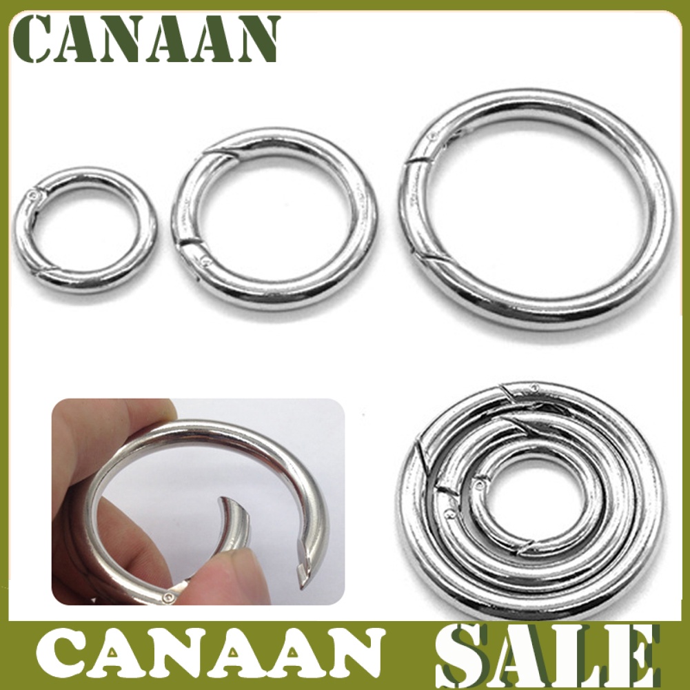 canaan Zinc Alloy Round Hiking O-ring Keyring Spring Snap Hook Clip Buckle Carabiner