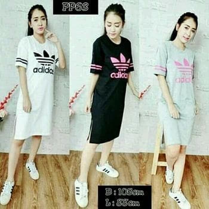 BARU CASUAL DRESS SPANDEK ADIDAS MasDonaStore