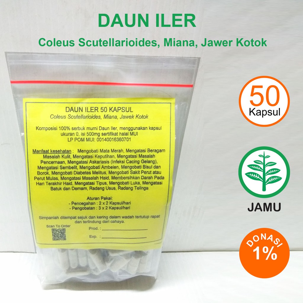 

DAUN ILER KAPSUL Herbal Mata Merah Keputihan Masalah Haid Ambeien Sembelit Diabetes Tipus