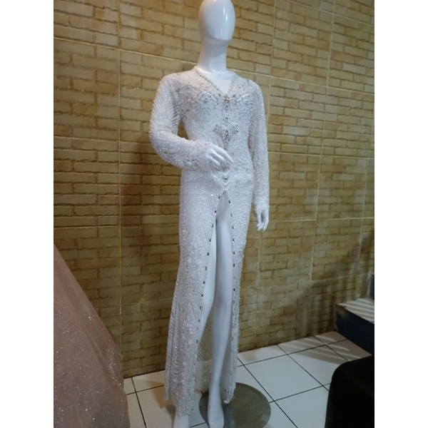 kebaya akad cantik full Payet jepang