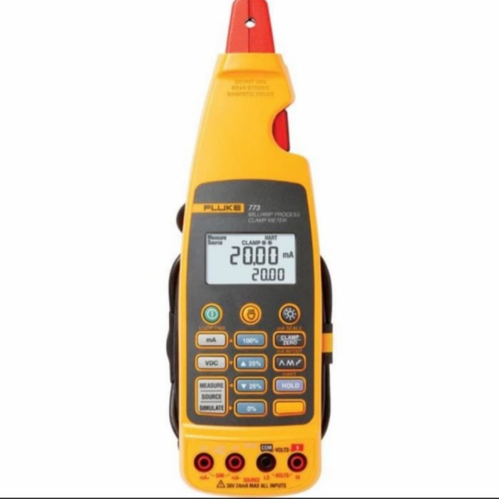 fluke 773 milliamp process clamp meter tang ampere mA