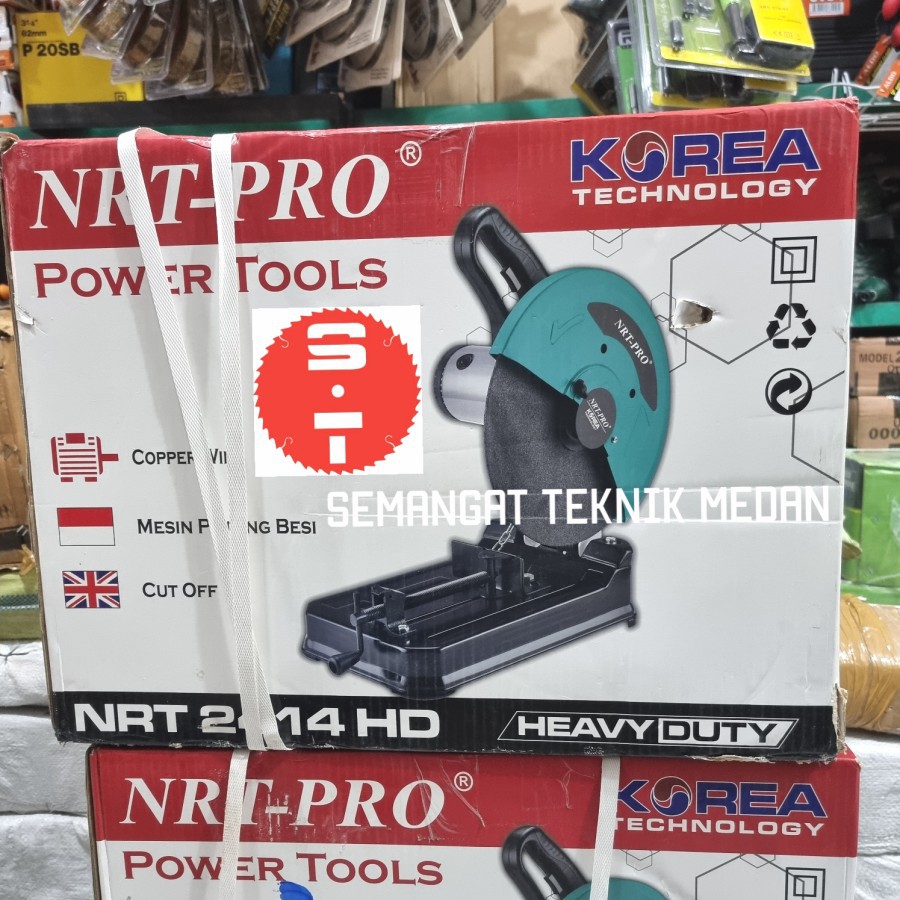 NRT-PRO MESIN CUT OFF SAW GRENDA POTONG DUDUK BESI 14" 14 " NRT PRO