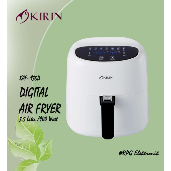 DIGITAL AIR FRYER KIRIN KAF 935 D KAF-935D KAF935D 3.5 L 900 WATT