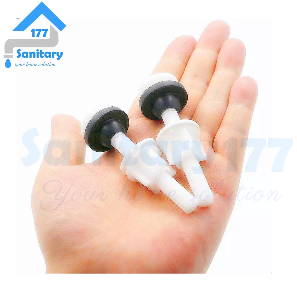 2pc Baut tangki Kloset Duduk-sepasang baut mur mor tabung water tank closet screw