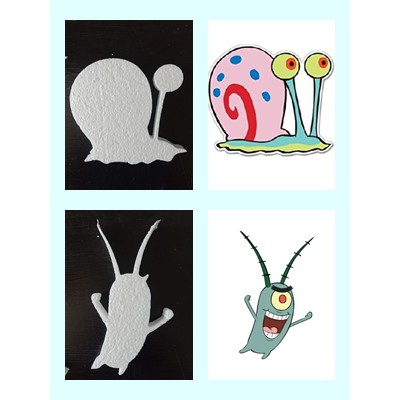 Styrofoam Character Styrofoam Mewarnai Gary Siput And Plankton Shopee Indonesia