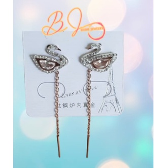 ANTING MODEL TUSUK ANGSA TITANIUM/ ANTING TUSUK PANJANG TITANIUM/ AKSESORIS WANITA KOREA