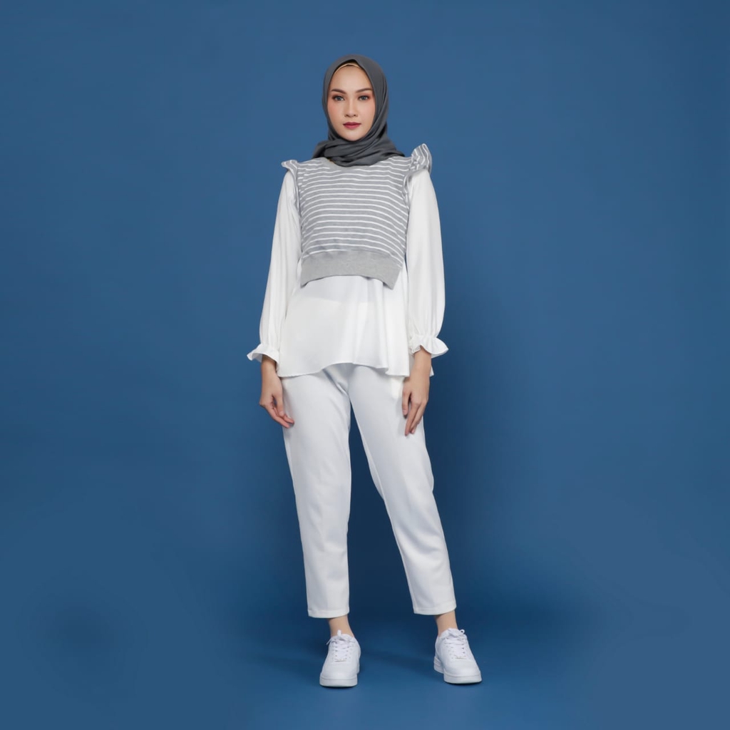 ZAHRA - Atasan Wanita Muslim RUFFLE STRIP