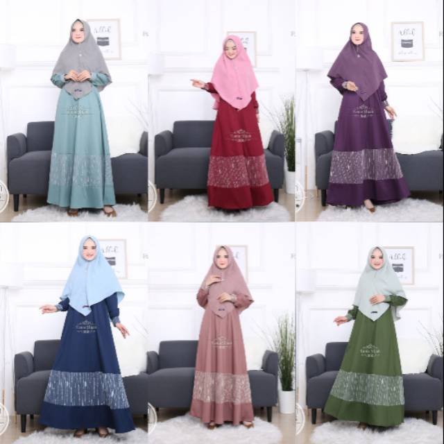 Sarimbit Fitrah Series Fania Hijab // Gamis Fitrah Fania Hijab