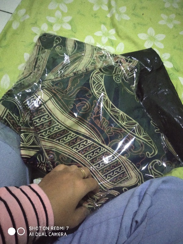 Maura Couple - Sania Ruffle Batik Couple Ori Ndoro Jowi Dnt Garansi Termurah Shopee - Mote Navy Shir