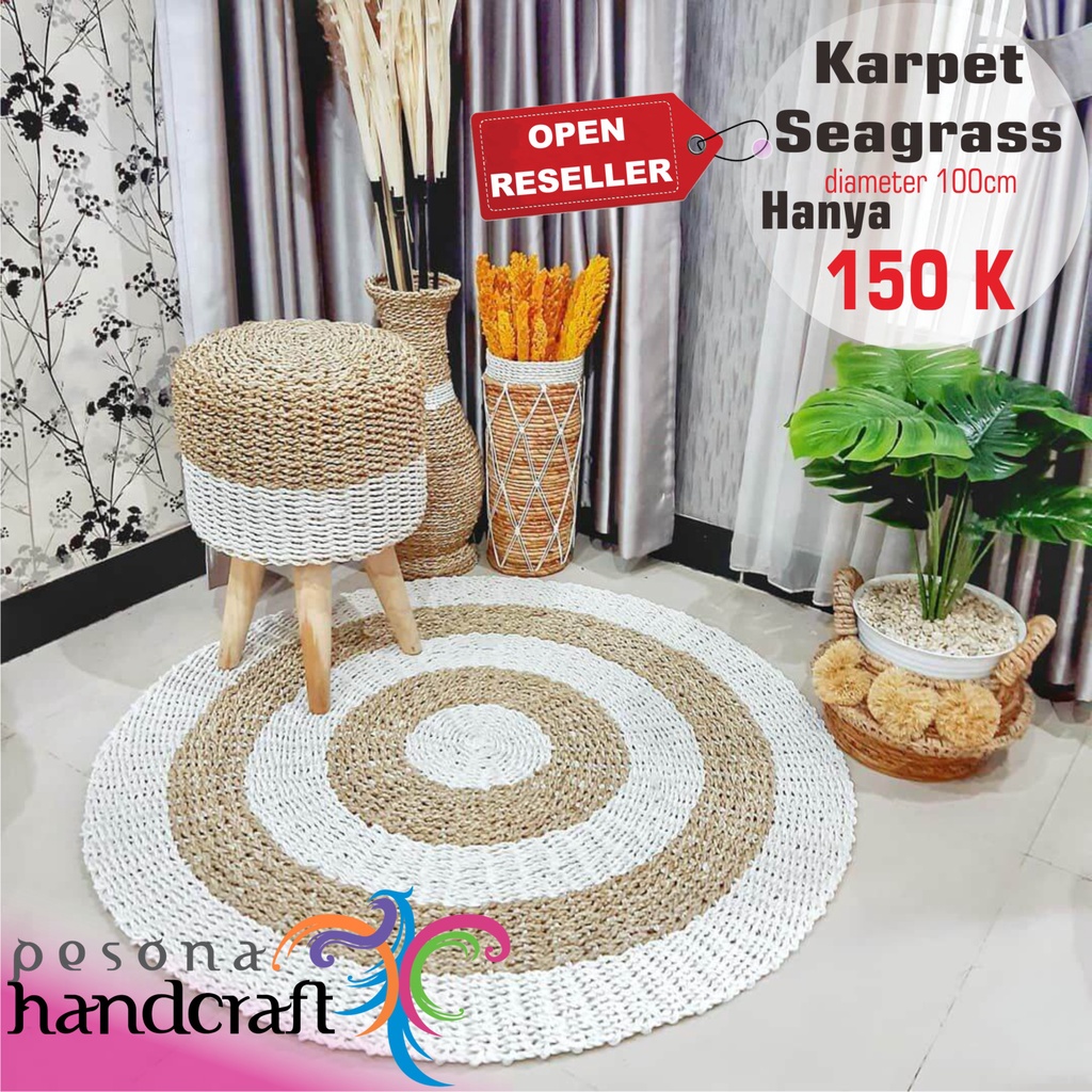 Rug Seagrass / Karpet Seagrass / Karpet bulat / Karpet anyaman
