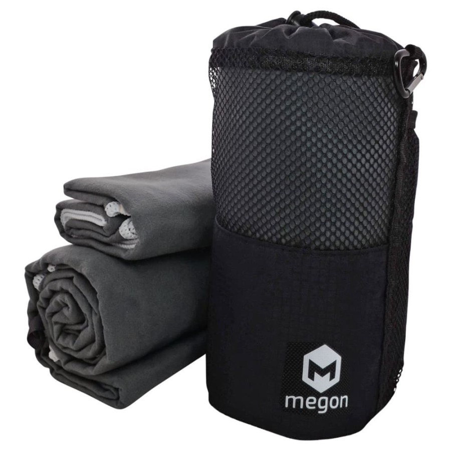 Megon Handuk Travel Quick Dry 2PCS - Black