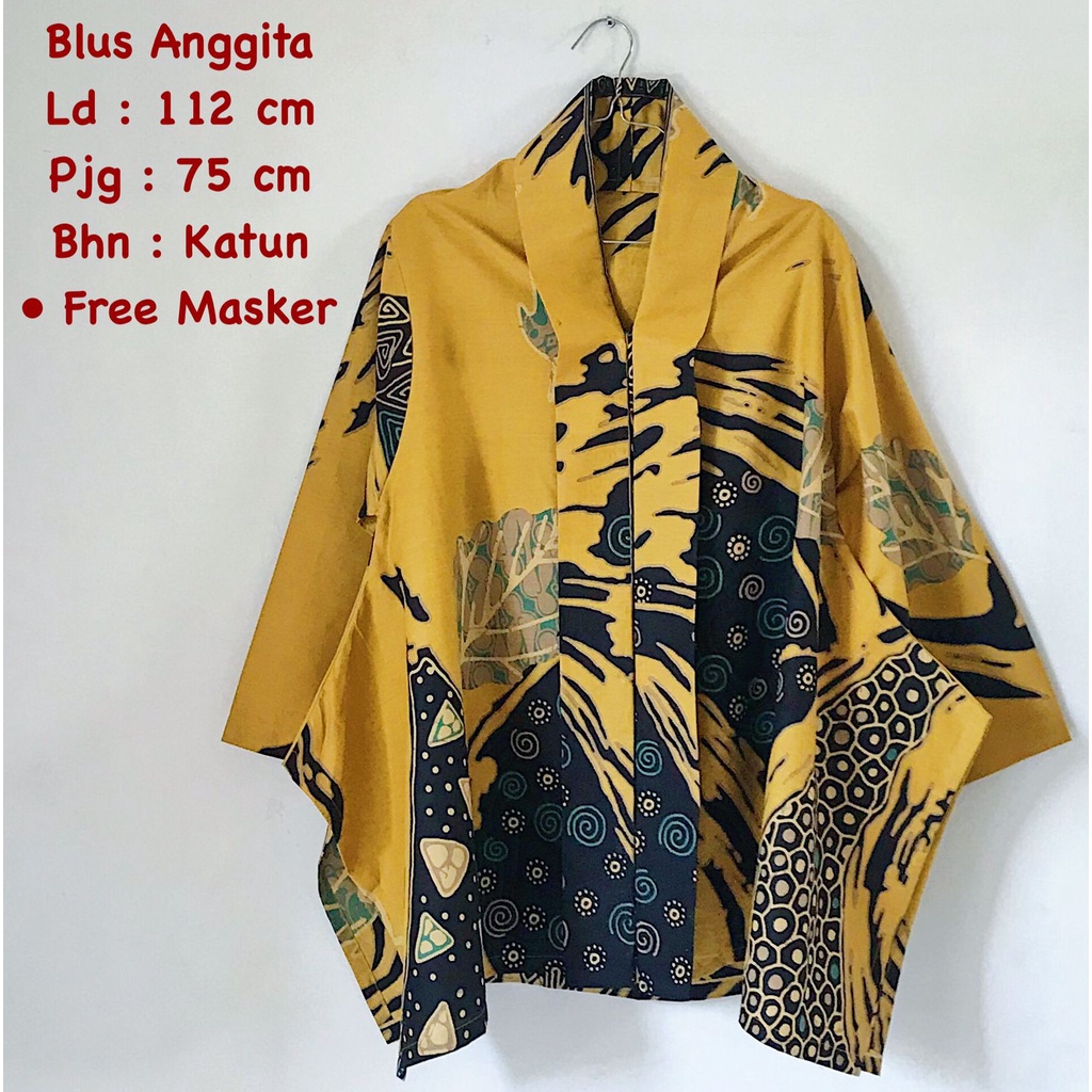 Blus Anggita batik solo atasan kerja trendy