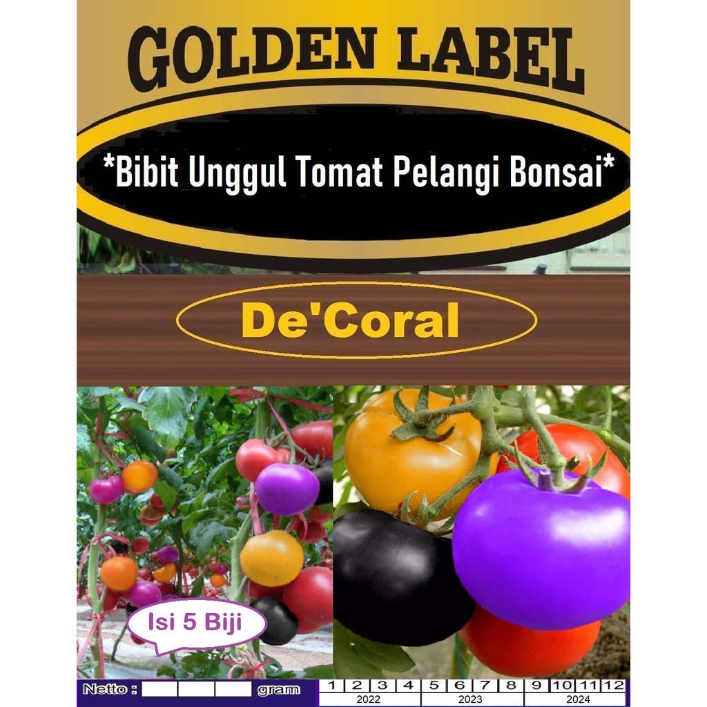 Bibit Unggul Tomat Pelangi Bonsai | Benih Tomat Rainbow Bonsai