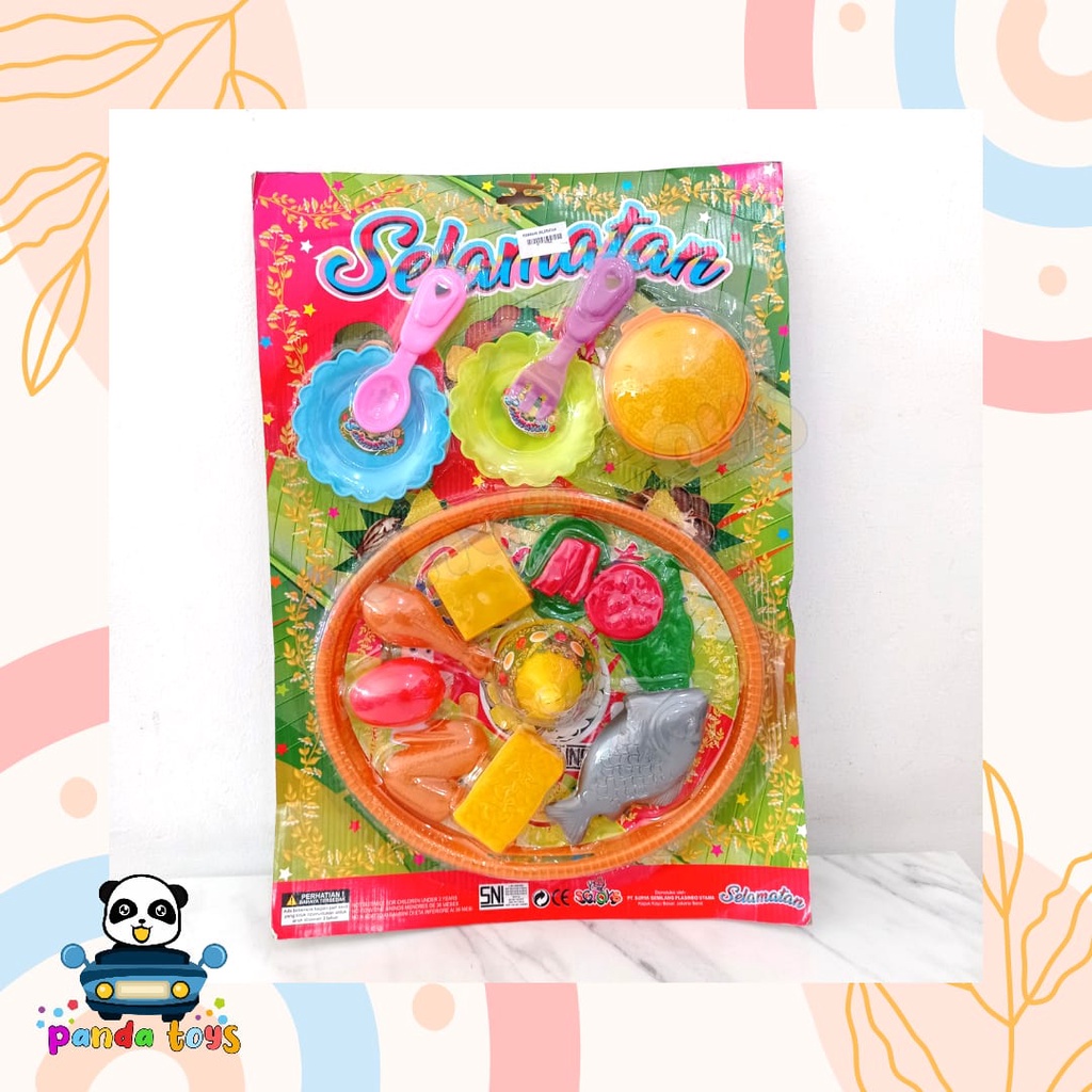 PANDA TOYS SEMARANG MAINAN MASAKAN SELAMATAN NASI KUNING TUMPENG