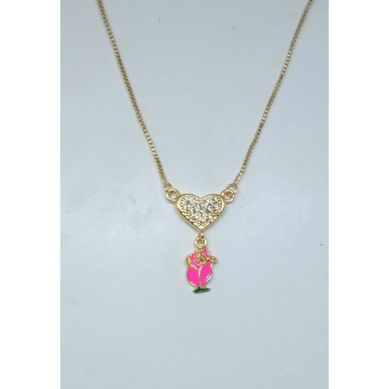 CC202. Kalung xuping anak anak lapis emas 35 cm dgn mata zircon