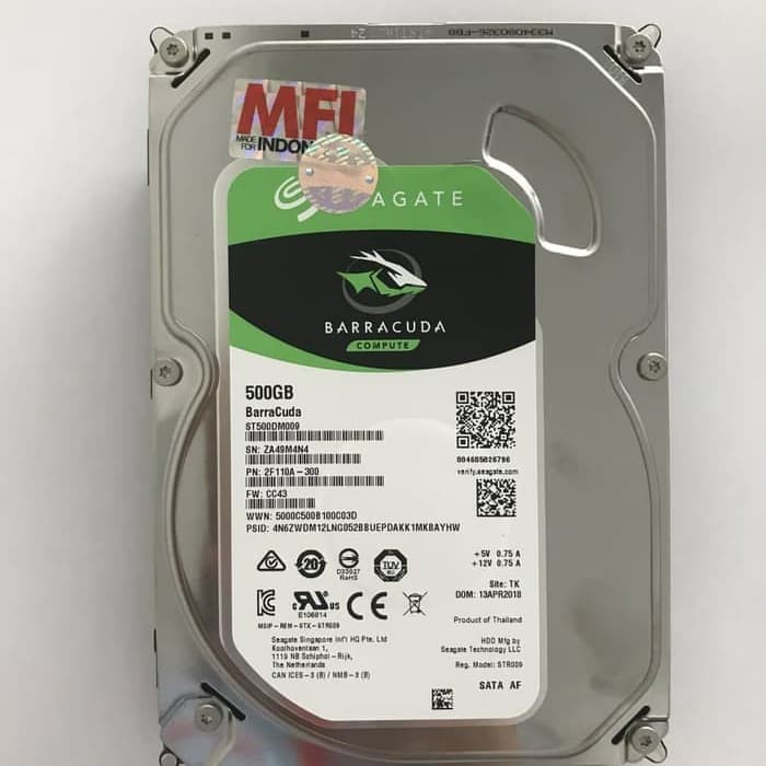 Hardisk PC 500GB Seagate Barracuda 3.5&quot; 7200RPM