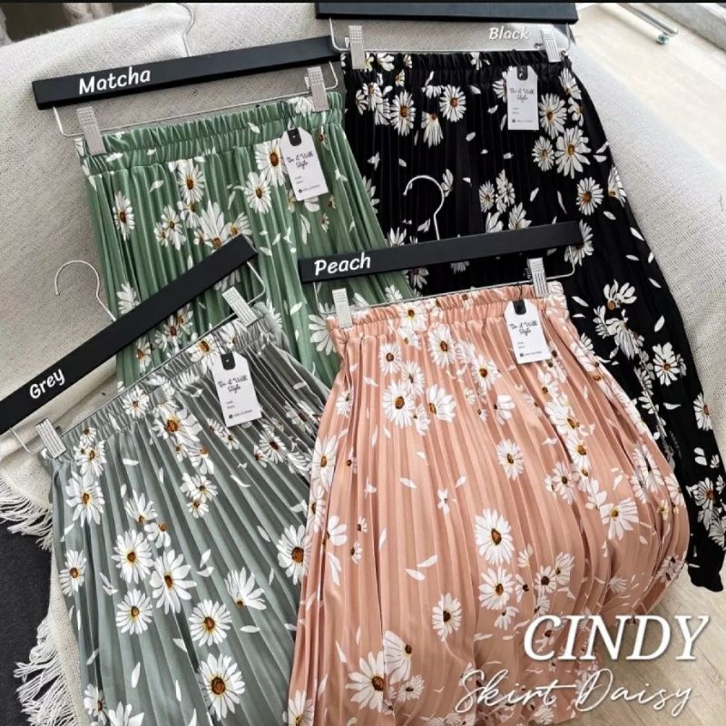 ROK PLISKET MOTIF / ROK MOTIF / ROK PLISKET MOTIF BUNGA / ROK MOTIF BUNGA KOREA / ROK PLISKET PREMIUM / ROK MOTIF MATAHARI MELATI SAKURA TULIP LILY DAISY