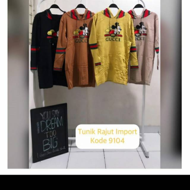 Tunik Rajut Gucci import