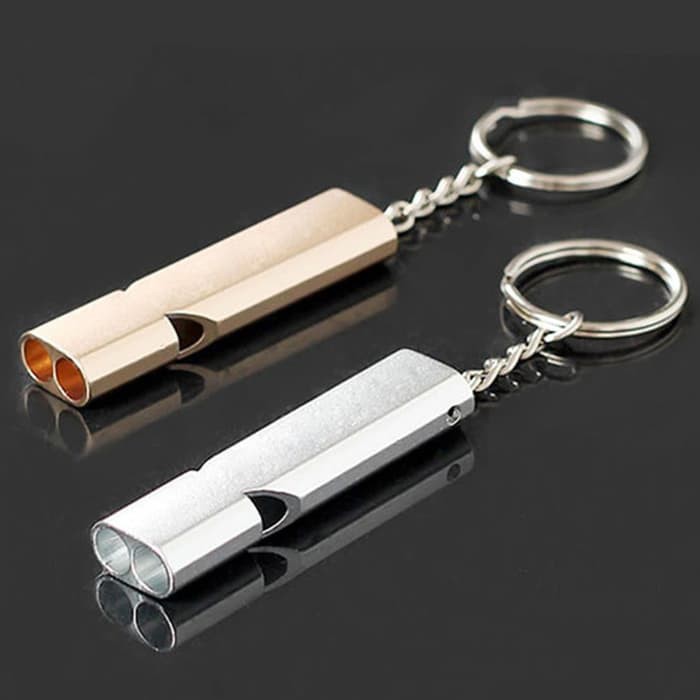 Gantungan Kunci Peluit Survival Outdoor Emergency Whistle Keychain