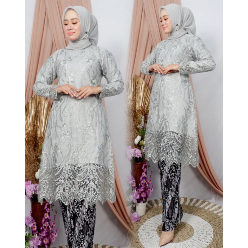 Kebaya Jumbo Ld 120 - Kebaya Tulle Big size - set Krbaya Tulle Jumbo