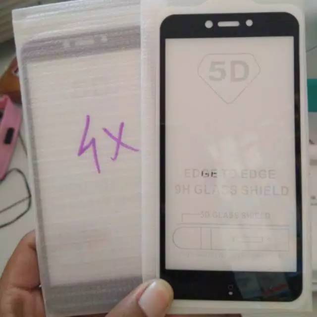 TEMPERED GLASS XIAOMI REDMI 4X FULL COVER 5D 9D 11D 21D TG REDMI 4X FULL FREE BUBBLEWRAP