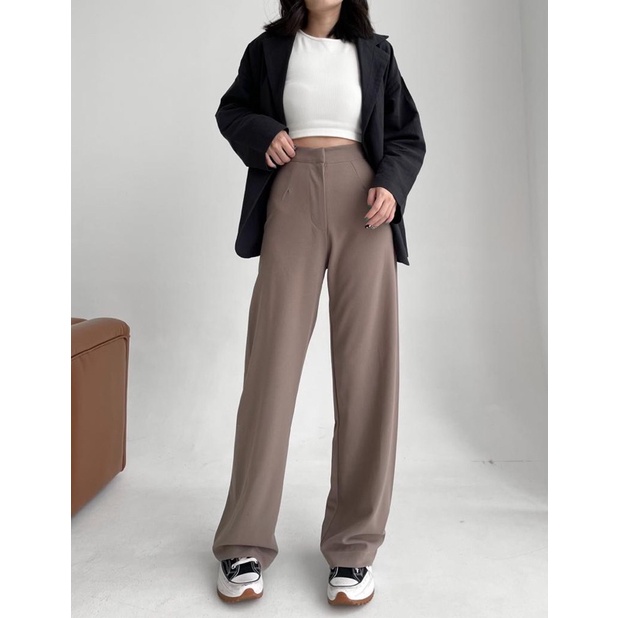 SIVALI Irene Pants | Celana Kulot Highwaist - Cullote Pants - Celana Wanita