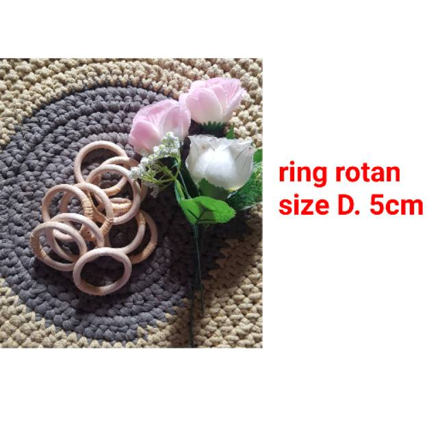 Ring rotan D.5cm dan 10cm