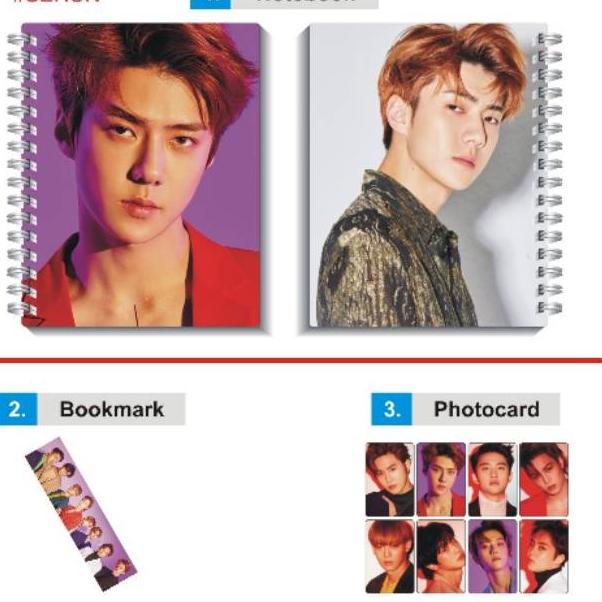 

【HOT SALE】 NOTEBOOK KPOP EXO LOVE SHOT MEMBER