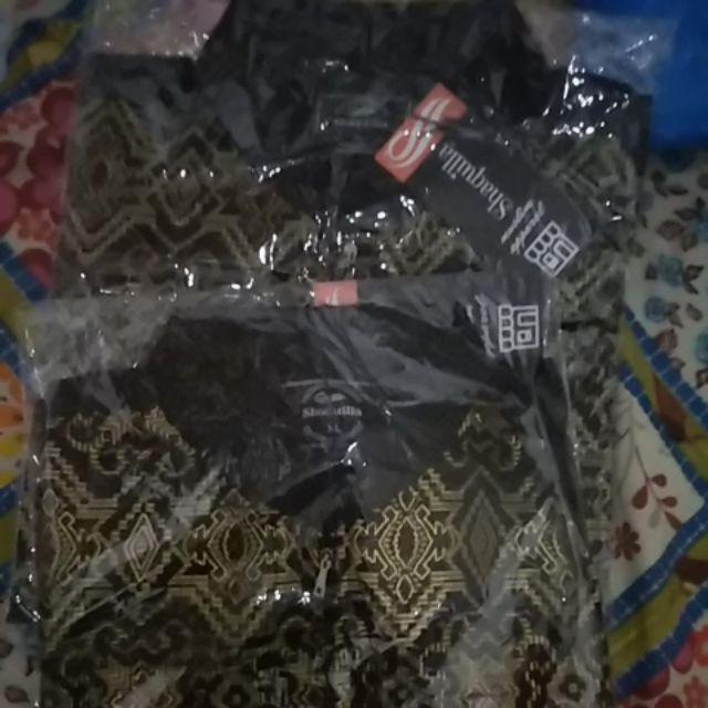 Baju Koko Couple Koko Batik Hitam 02 Koko Ayah Anak Koko Couple Koko Murah Koko Songket Koko Katun