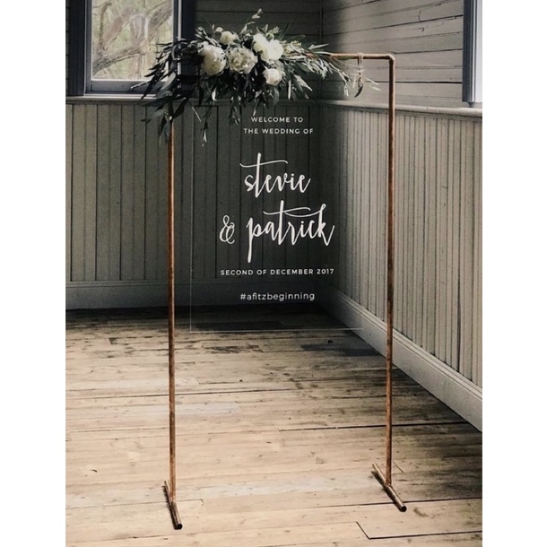 WELCOME SIGN / WEDDING SIGN / DEKORASI PERNIKAHAN LAMARAN PAPAN SIGN DEKORASI AKRILIK