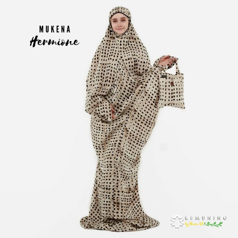 Kemuning Mukena Hermione / Mukena Terusan Batik Premium / Mukena Terusan Jumbo